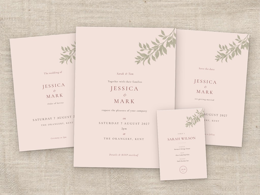 Arch Romantic wedding stationery collection